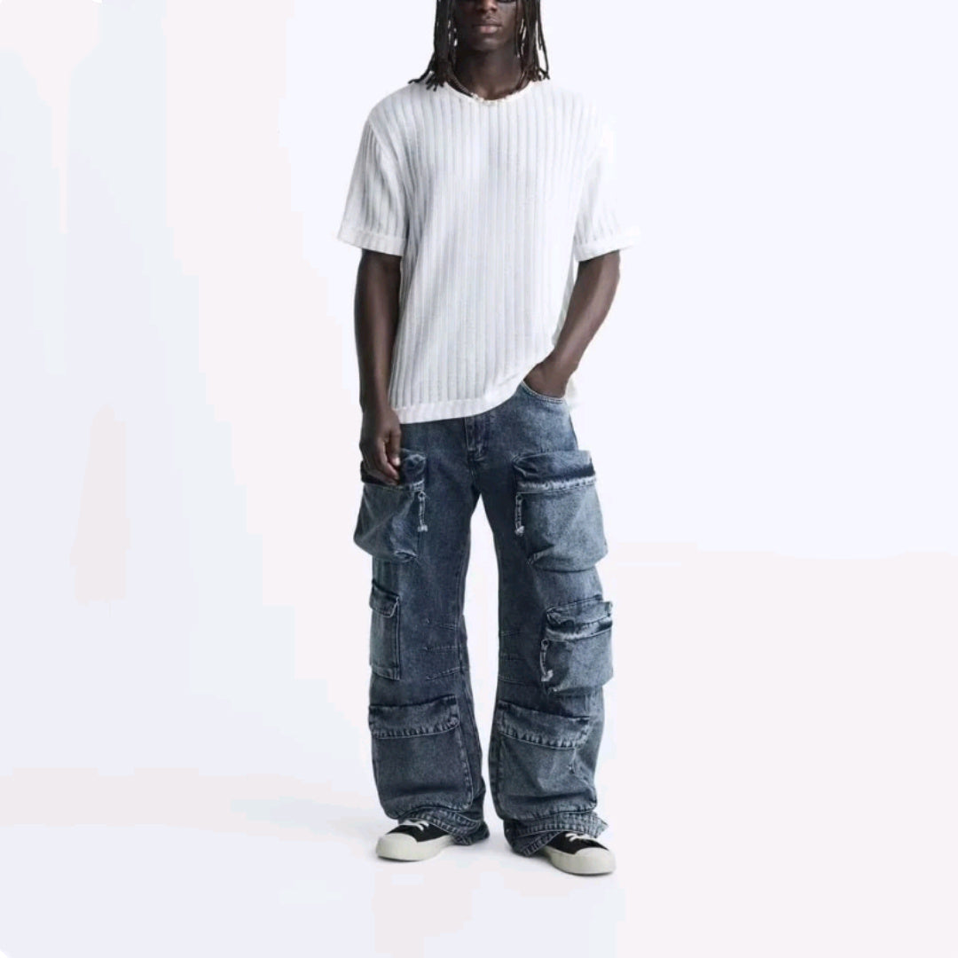 Multi-Pocket Work Jeans (3 Colors)