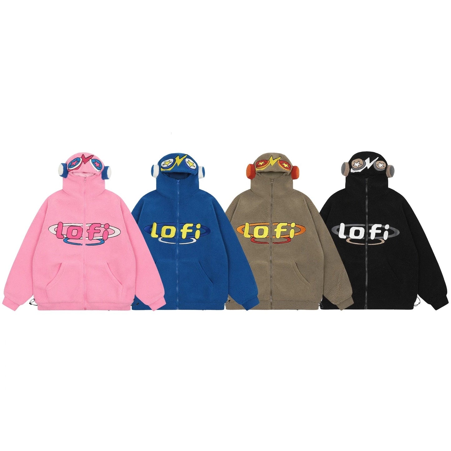 Lo-Fi Zip Hoodie (4 Colors)