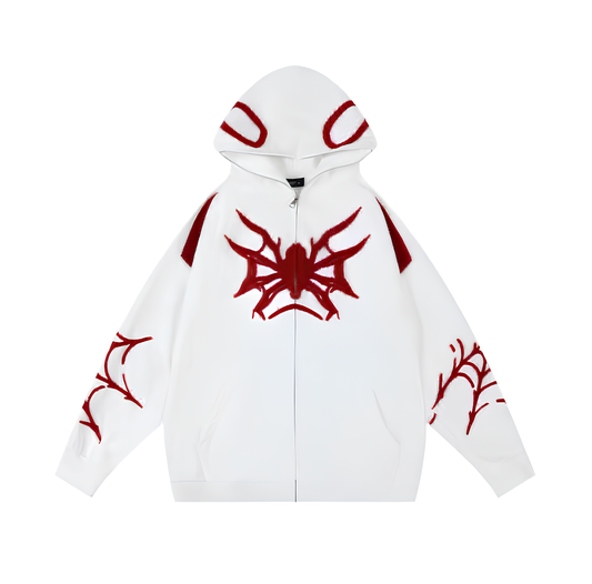 Y2K Spider Zip Hoodie (2 Colors)